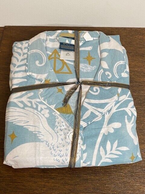 Pottery Barn Small Harry Potter™ Magical Damask Flannel Pajama Set - Mystic Mint