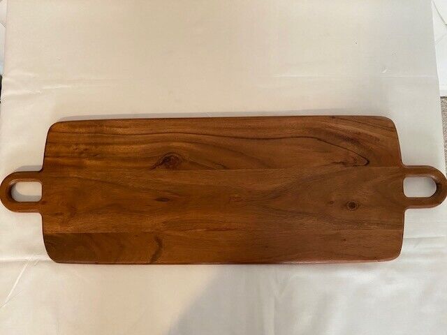 Dark Acacia Double Handled Serving Board-27 1/2 in x 9 in