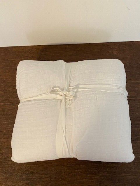 Pottery Barn Soft Cotton Handcrafted Quilted Euro Sham, White, 26 x 26 in