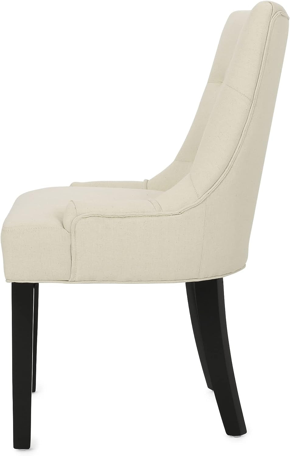 Hayden Tufted Fabric Dining / Accent Chairs, 2-Pcs Set, Beige