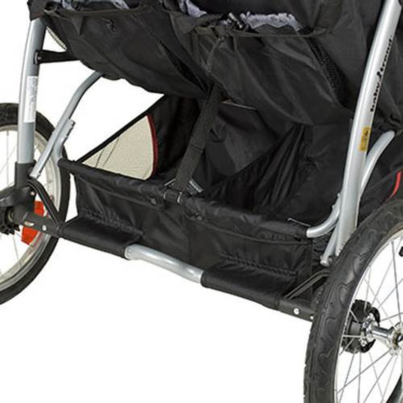 Expedition Swivel Travel Jogging Double Baby Stroller, Millennium