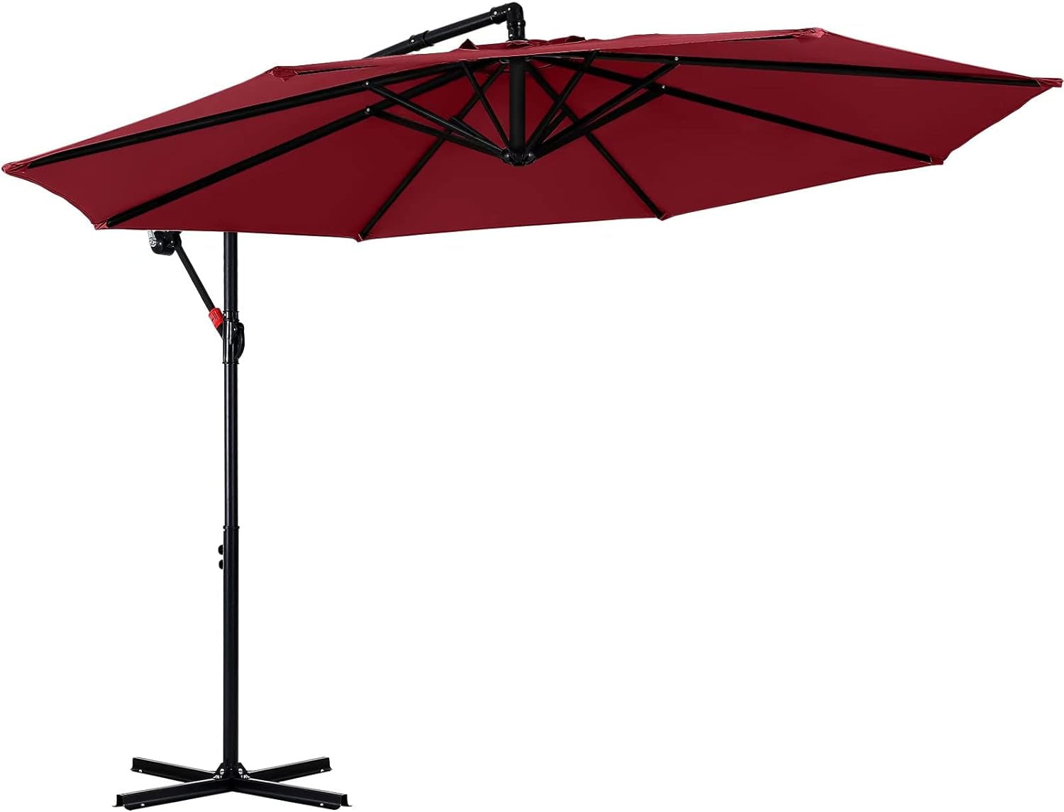 Cantilever Patio Umbrellas 10FT Burgundy