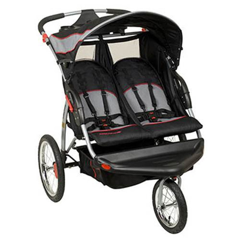 Expedition Swivel Travel Jogging Double Baby Stroller, Millennium